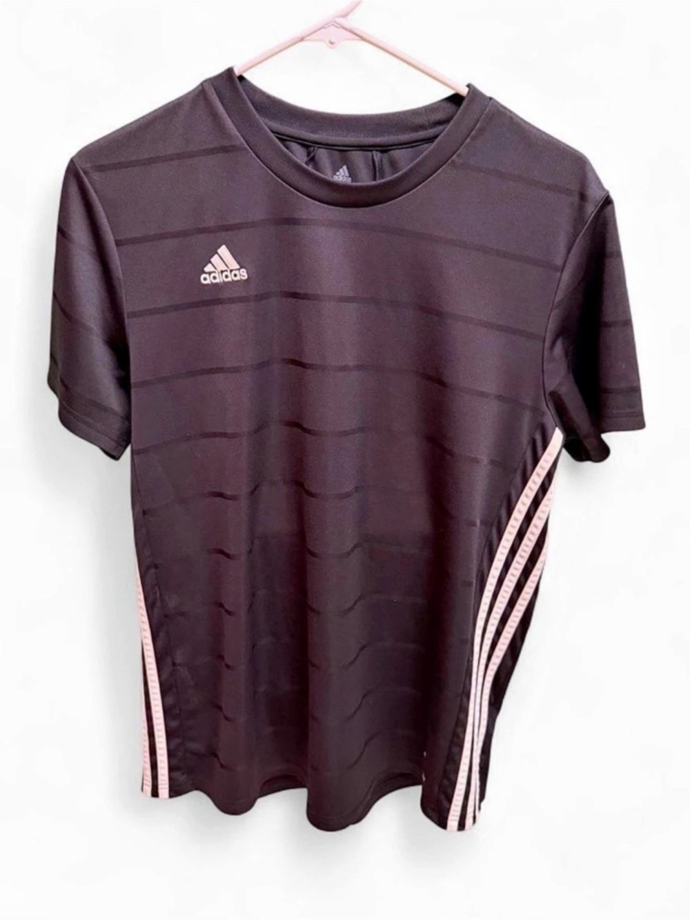 adidas Aeroready Training Tee Men's Jersey Black & Pink XL